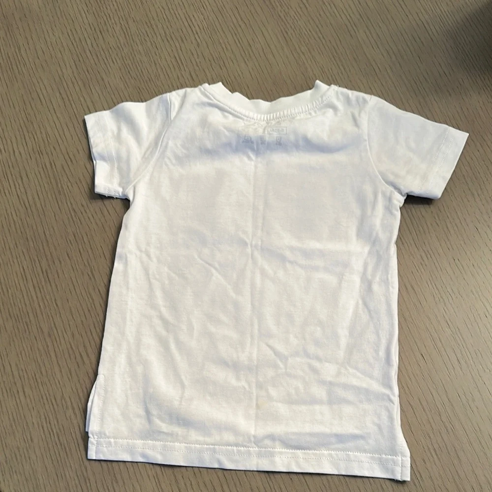 Kids White Graphic T-Shirt - Picture 2 of 3